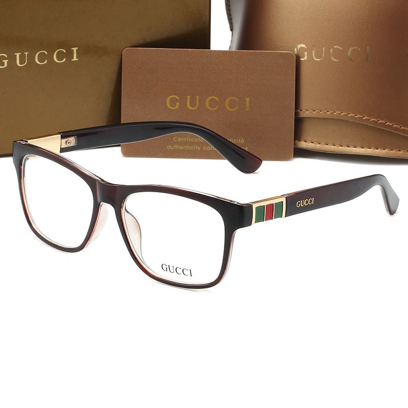 Fashion Striped Color Block Frame Glasses