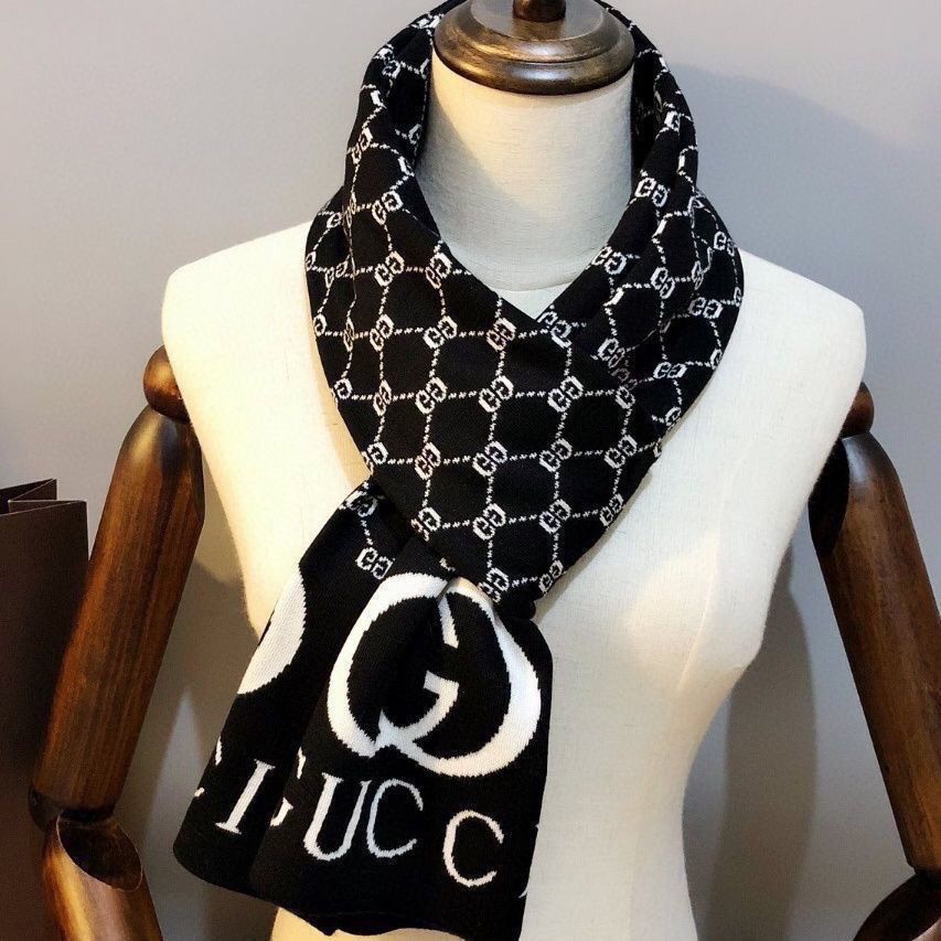 Unisex Embossed Warm Cashmere Scarf