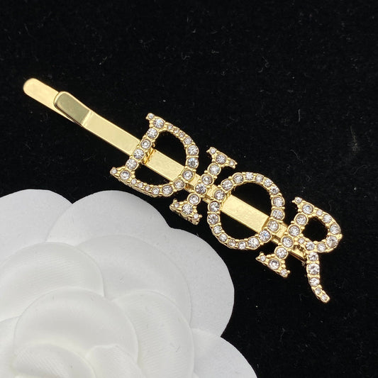 Diamond Letter Hair Clip