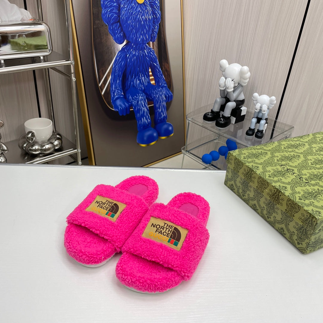 Trendy Co-Branded Wool Slippers