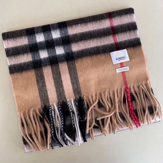 Multicolor Classic Check Tassel Scarf